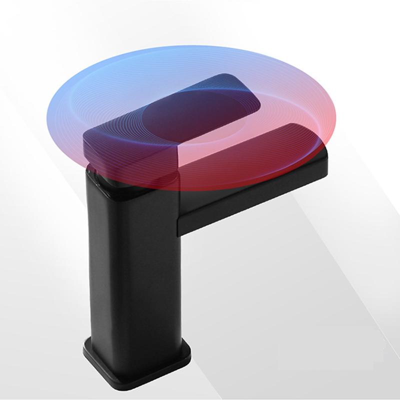 Edelstahl Waschbeckenarmatur Quadratisch Kalt und Warm Doppelnutzung Haushaltsbad Küchenarmatur