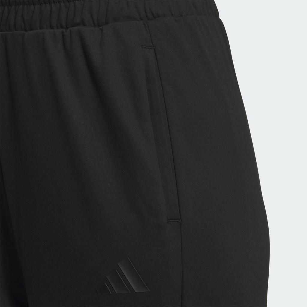 Adidas Graphic Knit Joggers With Logo Sun Protection UPF50+ Cool Straight Leg Knitted Sports Pants Women Bottoms Black JN0721