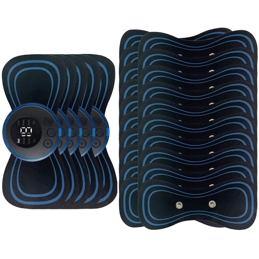 Smart Rechargeable Electric Neck Massager with Remote Control Portable Cervical Massage Patch for Fatigue Relief