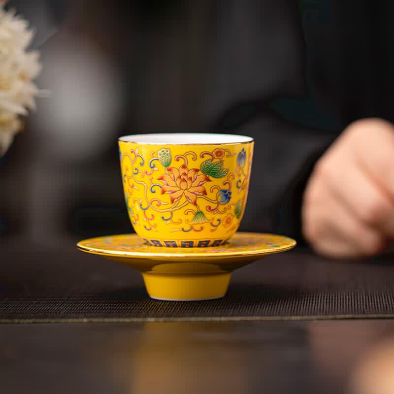 Sushic Palace Style Enamel Ceramic Personal Tea Set