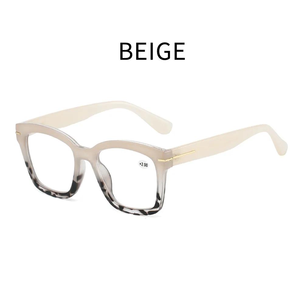 New Fashionable Hd Metal Frame Women'S Reading Glasses Retro Neutral High Quality Anti Blue Light Presbyopia Glasses