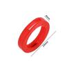 8pcs Soft Hollow Mixed Color Round Home Keys Cap Silicone Key Covers Keyring