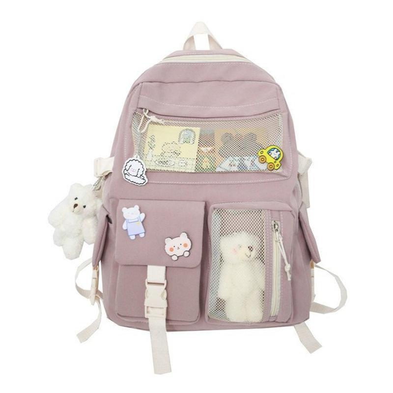 New Korean Campus Vintage Cute Versatile Casual Girls' Backpack Cute Middle School Students' Backpack Opening Day Gift