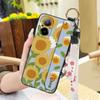 Fashion Design Ring Phone Case For Realme C67 4G Back Cover Kickstand Wrist Strap Anti-dust Anti-knock Soft case Flower