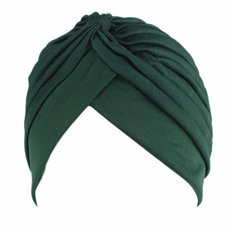 Indian Women Muslim Pleated Hijab Turban Bonnet Chemo Caps Underscarf Beanies Hair Loss Femme Cancer Hats Headwrap Scarf Covers