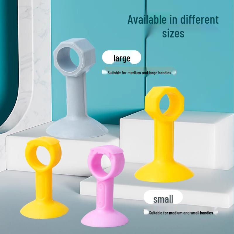 Punch-Free Silicone Door Stopper & Anti-Collision Pad
