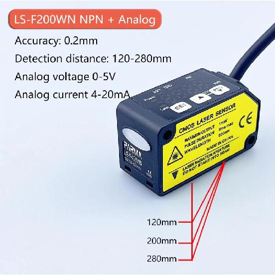 CMOS Laser distance sensor Laser Distance Ranging sensor Switch analog dual-output Laser sensor Laser Displacement sensor