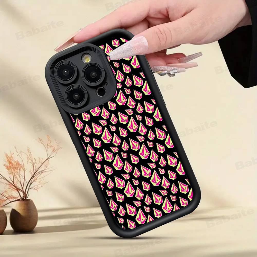 V-Volcom LOGO Fashion Phone Case For IPhone 17 16 15 14 13 12 11 Pro Max Anti Drop Soft Cover