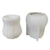 DIY Cable Knit Pattern Flower Arrangement Vase Casting Silicones Mold For Handmade Home Decoration Crafting Activity