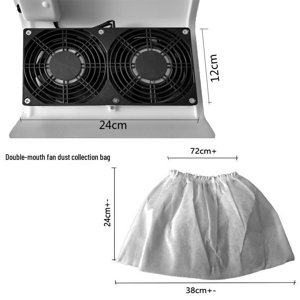 Nail Dust Collector: Single, Double, or Triple Fan with Multiple Non-Woven Dust Collection Bags