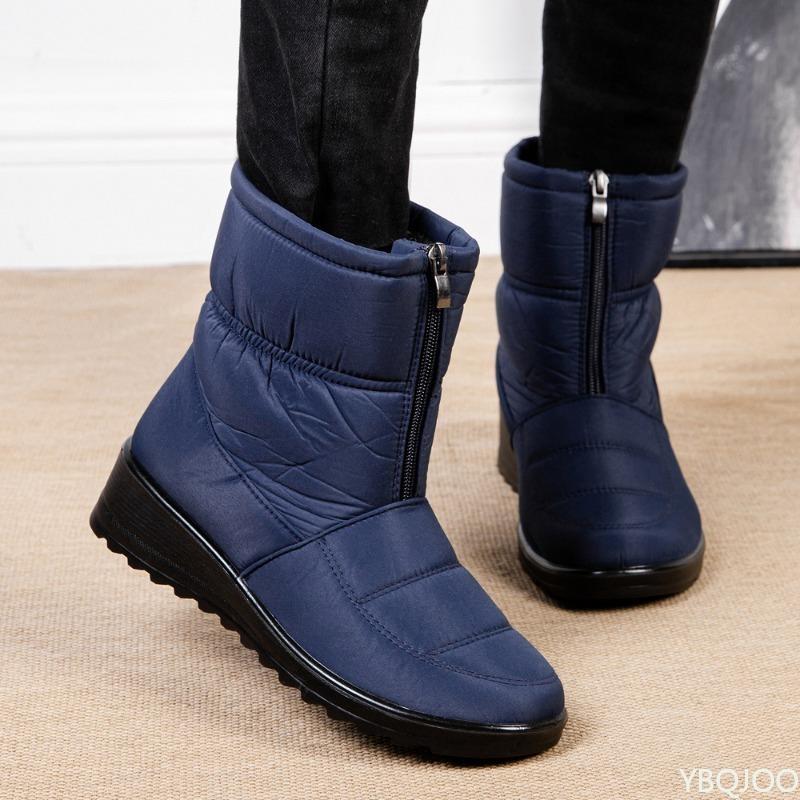 Winter Warm Thick Plus Size Women's Snow Boots Women's Waterproof Simple Comfortable Non Slip Daily Casual Versatile Shoes