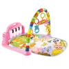 Baby Playmat Kick and Play Piano Gym with Music LED Lights Hanging Toys Mirror Musical Activity