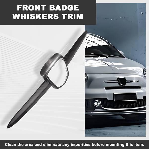Carbon Fiber Emblem Frame Trim for Abarth 595/695 (2012-2023)
