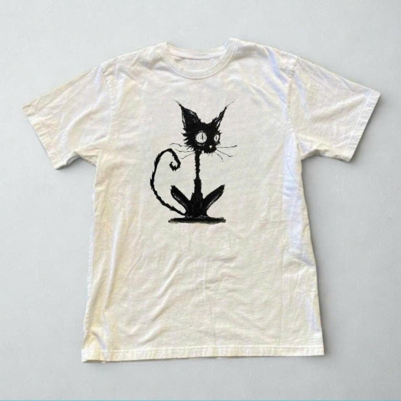 Retro Cat Cartoon Unisex T-shirt S-5XL Unisex T-Shirt XXXL
