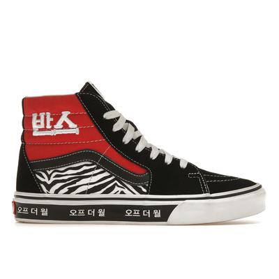 Sk8-Hi Koreańska Typografia Sneakersy Unisex Czerwony Racing-Red True-Blue VN0A32QG9HW