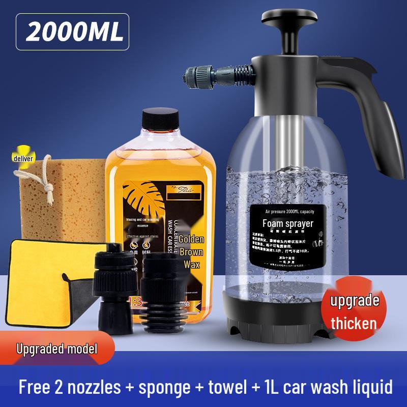 2L High-Pressure Foam Spray Pot for Car & Home Use – Dual-Function Wash & Garden Spray Head