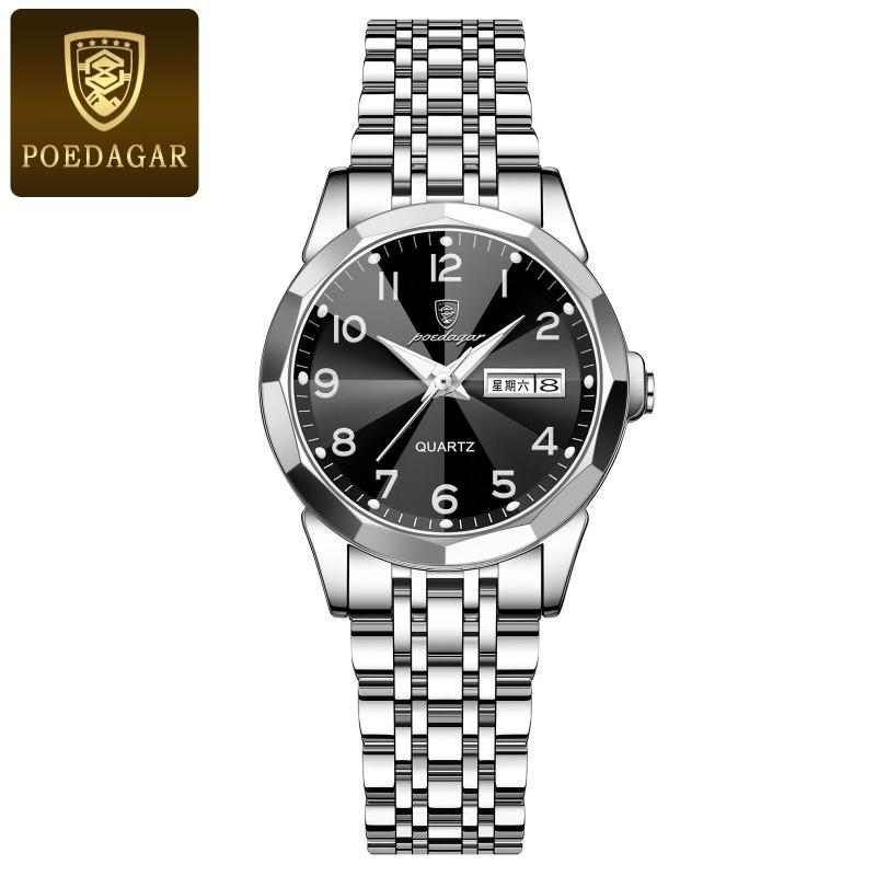 New Top Brand Watch Women's New Waterproof Double Calendar Women's Watch Fashion Digital Disk Wrist Watch