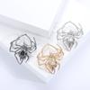 Europe and America Creative Glossy Spider Brooch Fashion Elegant Men Suit Stylish Collar Pin Ornament Alloy Insect Pin