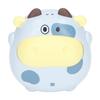 Electric Mini Hand Warmer 2 Levels USB Rechargeable Fast Heating Cartoon Cow Night Light Heater Blue