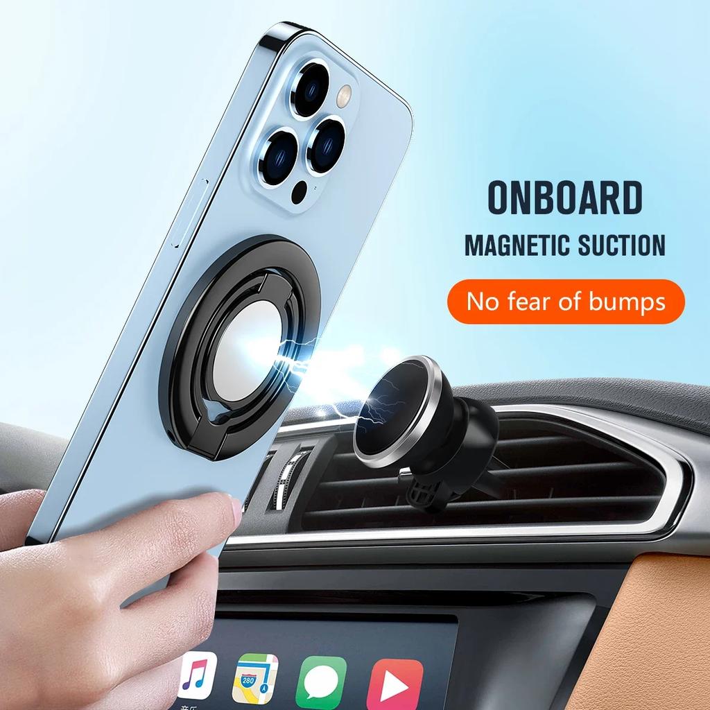 For MagSafe Phone Magnetic Finger Ring Holder for Iphone 12 13 Pro Max Mini Magnet Phone Stand Grip Mount Smartphone Accessories