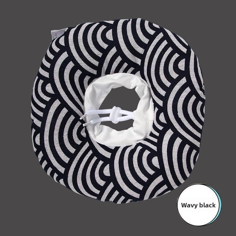 White Circle Cat Cotton Neck CoverUniversal Anti-scratch Cat and Dog Collar Protective Ring Beauty Cover Shame Ring