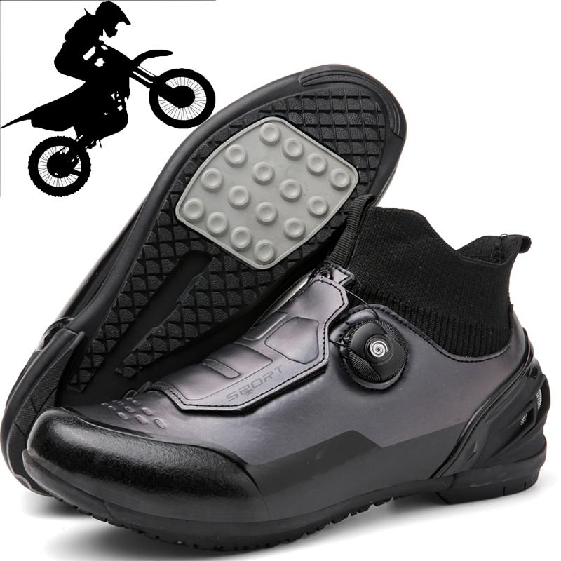 Neue hohe Motorradschuhe für Damen und Herren, Outdoor-Sport- und Freizeit-Motorradschuhe für Paare, Und Fahrradschuhe mit