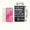 Metal Wall Sign Wash Your Dishes Funny Kitchen Decor Wooden Frame Gift for Women Mom Friend