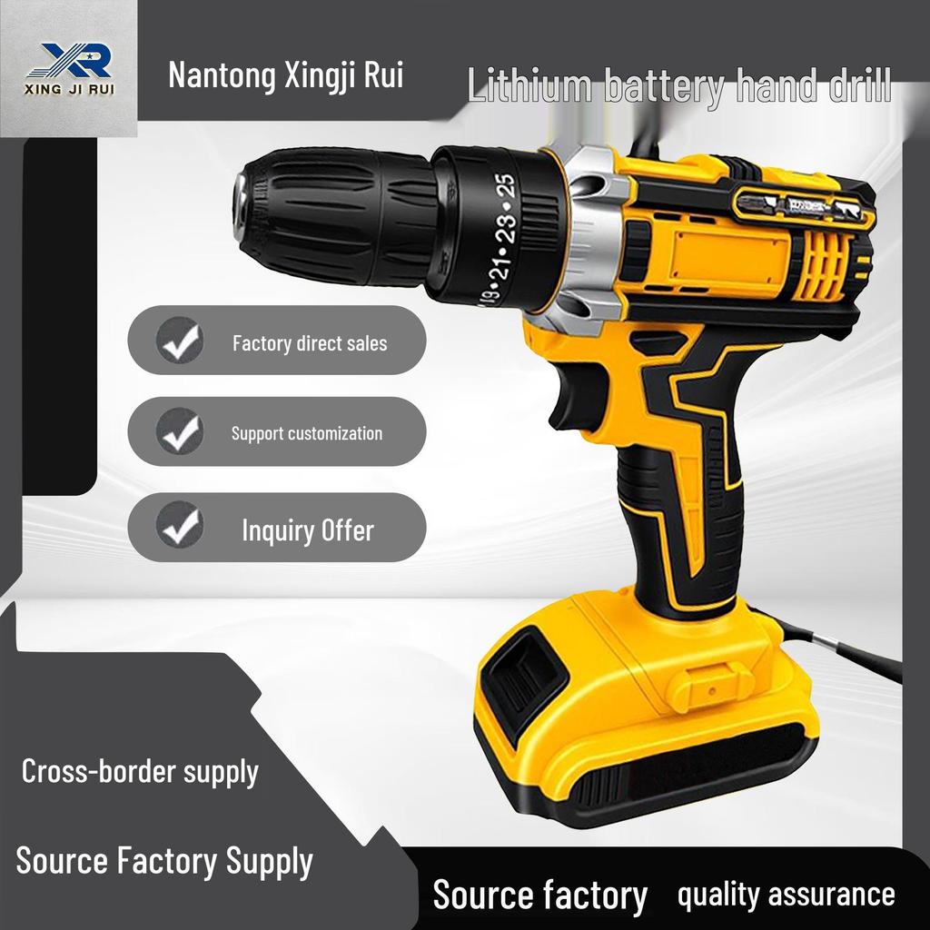 Dual Speed Electric Lithium Battery Drill & Screwdriver Tool Set