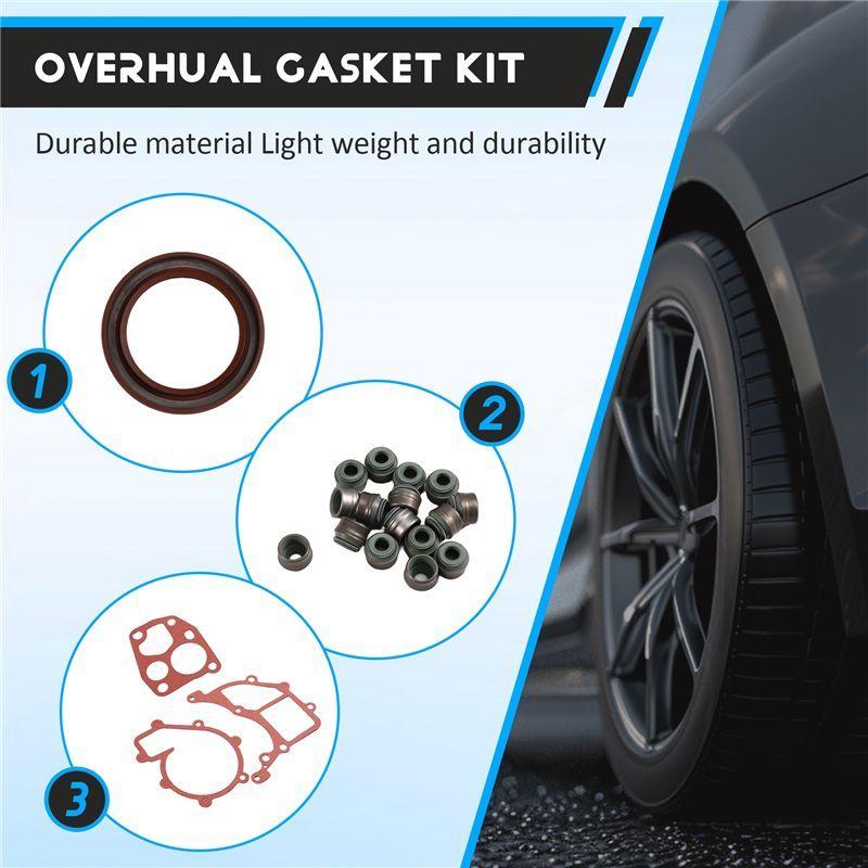 Complete Engine Overhaul Gasket Kit 6640100001/6640160000 Fit Ssangyong Actyon Kyron Rexton 2.0 D20DT Direct Replacement