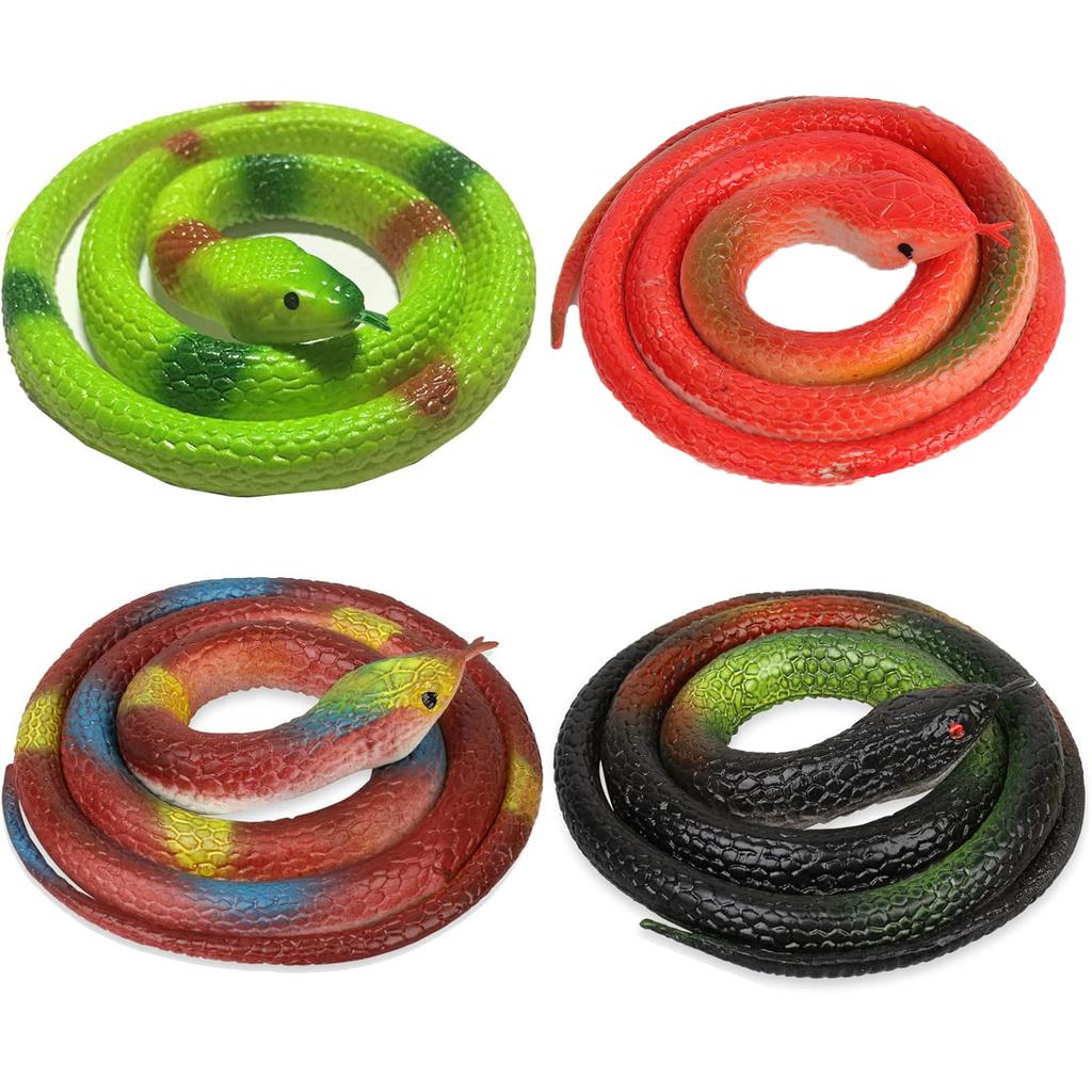 Creative Prank Soft Rubber Simulation Snake Toy Fake Snake Prop April Fool'S Day Parody