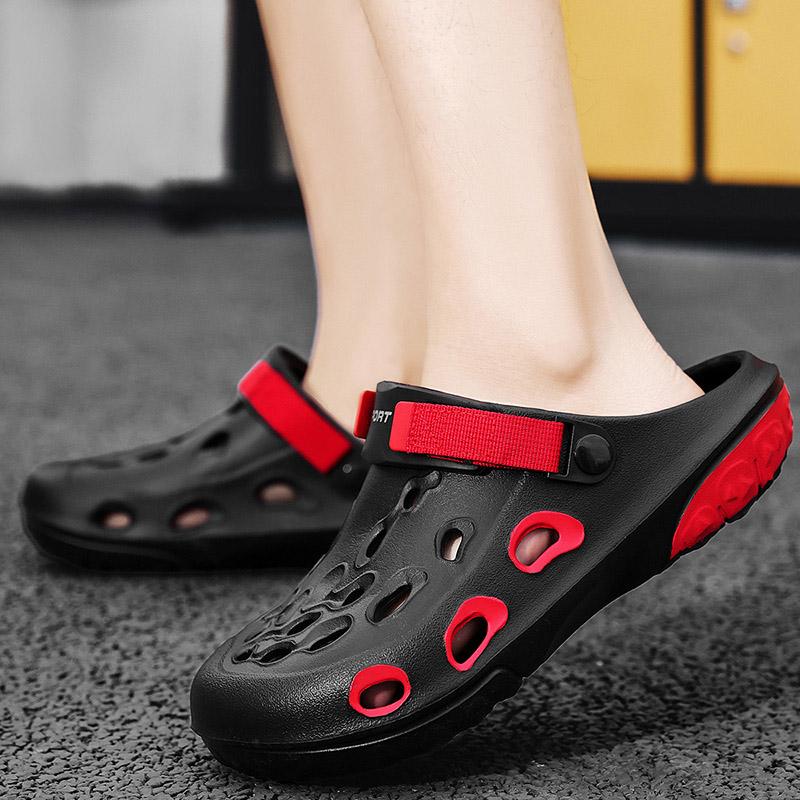 Fashion Men Clogs Slippers Fashion EVA Insole Men Slippers with Arch Support Waterproof Garden Shoes For Men Beach Shoes
