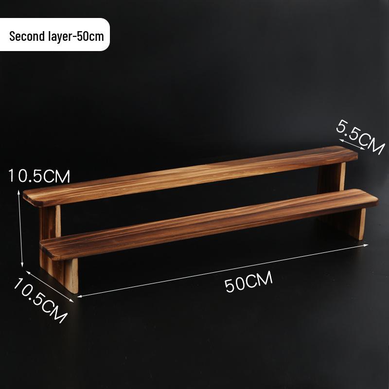 Solid Wood Display Rack for Action Figures, Collectibles, and Succulents