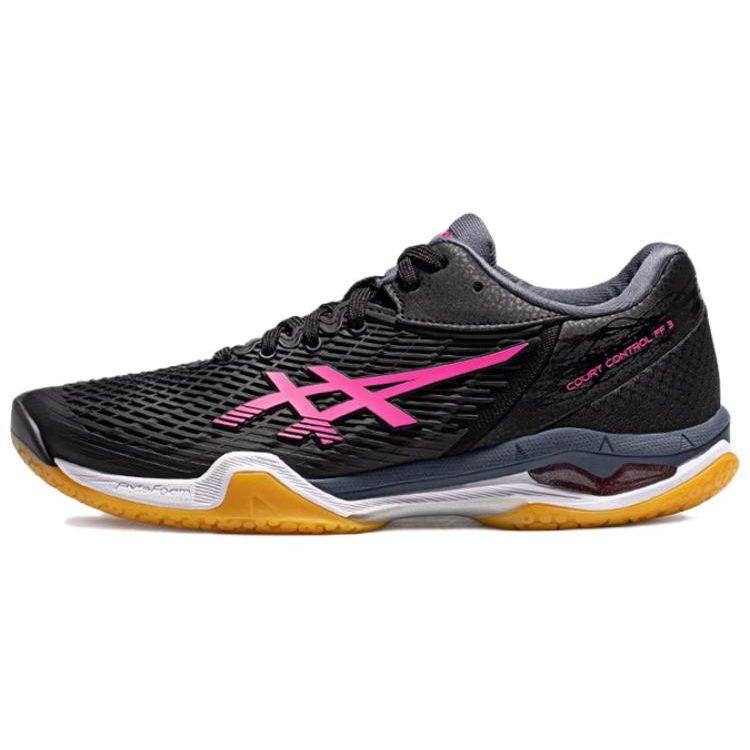 Asics Court Control FF 3 Comfortable Durable Low-Top Badminton Shoes Women sneaker Black Red 1072A089-001