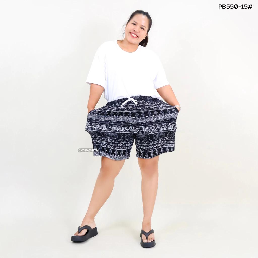 Słoniowe Spodnie Szorty Casual Regulowane Elastyczny Wysoki Pas Sznurek Pasek Duży Plus Size Kobiety Nadruk Streetwear Plaża Bohemian Retro Vintage Boho