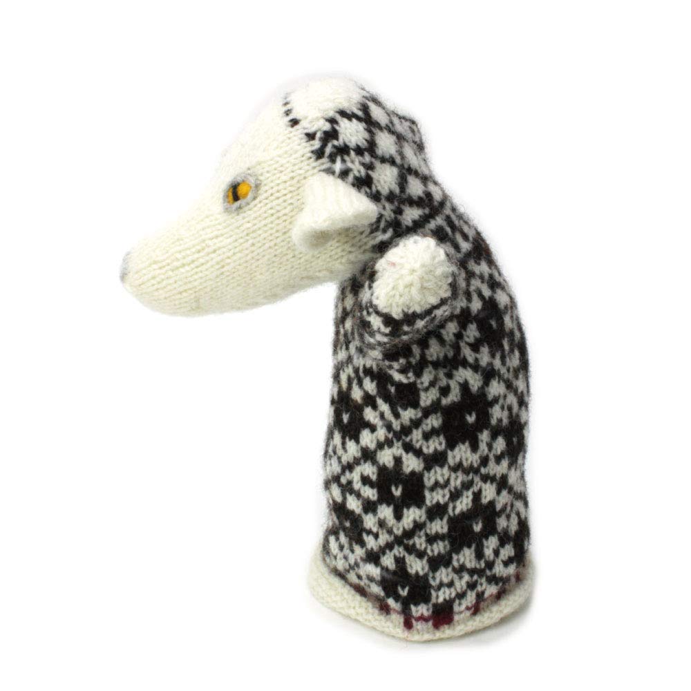 Sheep (White) Puppet Knitting Kit / Traditional Estonian Knitted Doll from "Anu & Anu's Animal Knits"