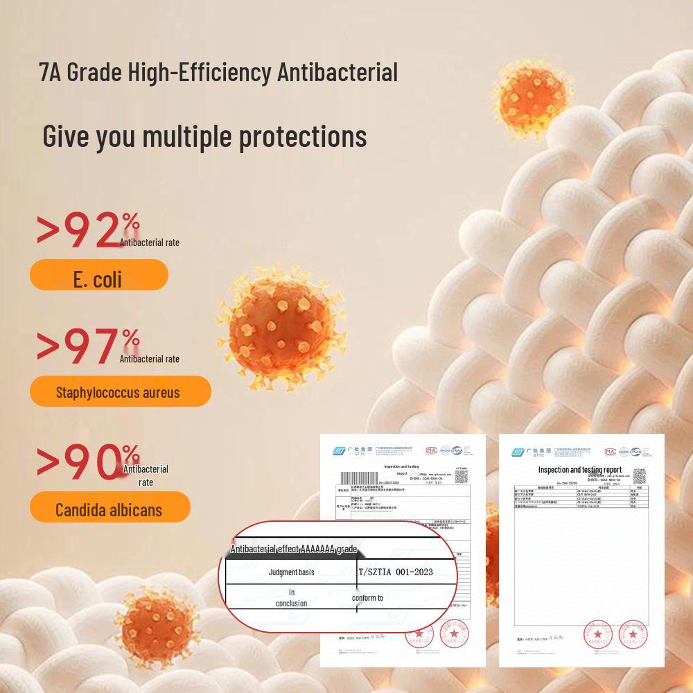 Men's Extra Thick 280g Pure Cotton Antibacterial Brushed Underwear Set for Autumn/Winter