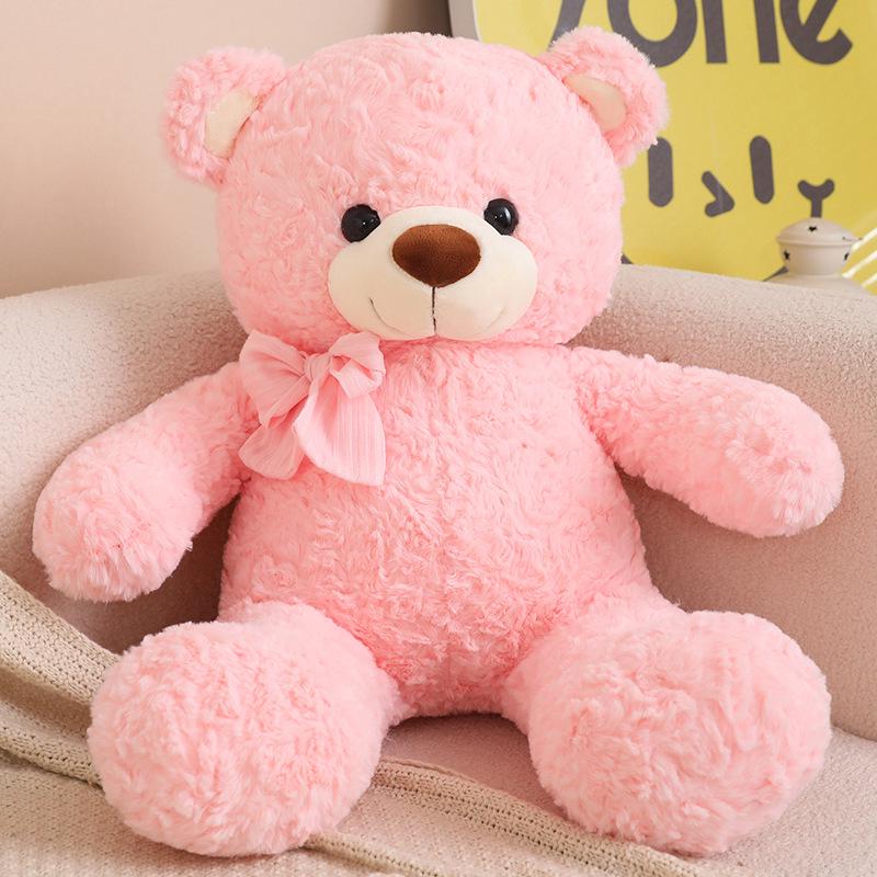 

Cartoon Teddy Bear Couple Plush Toy - Hugging Bear Comfort Doll for Girls 40 cm (0.6 kg) розовый