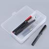 Storage Box Dual-Layer Pencil Box Plastic Simple Pen Case Durable Transparent Pencil Case  Student