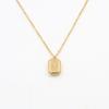Light Luxury Collarbone Chain Versatile Gold Brick Square Brand With Diamond Star Pendant Necklace Commuter Girls Jewelry