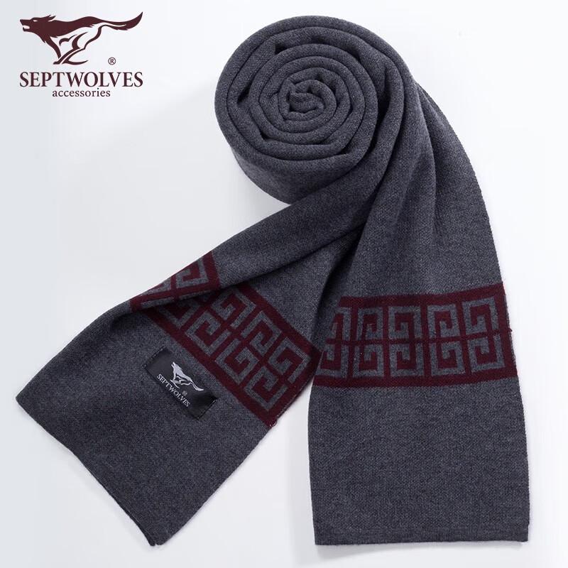 Septwolves Men's Winter Warm Scarf