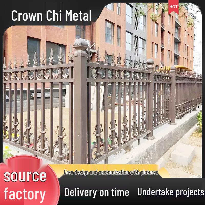 Wrought Iron Fence and Railing for Courtyard, Community, or School Yard
