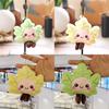 Cute Leaf Plush Keychain With Smile Face For Bag Decoration And Gift