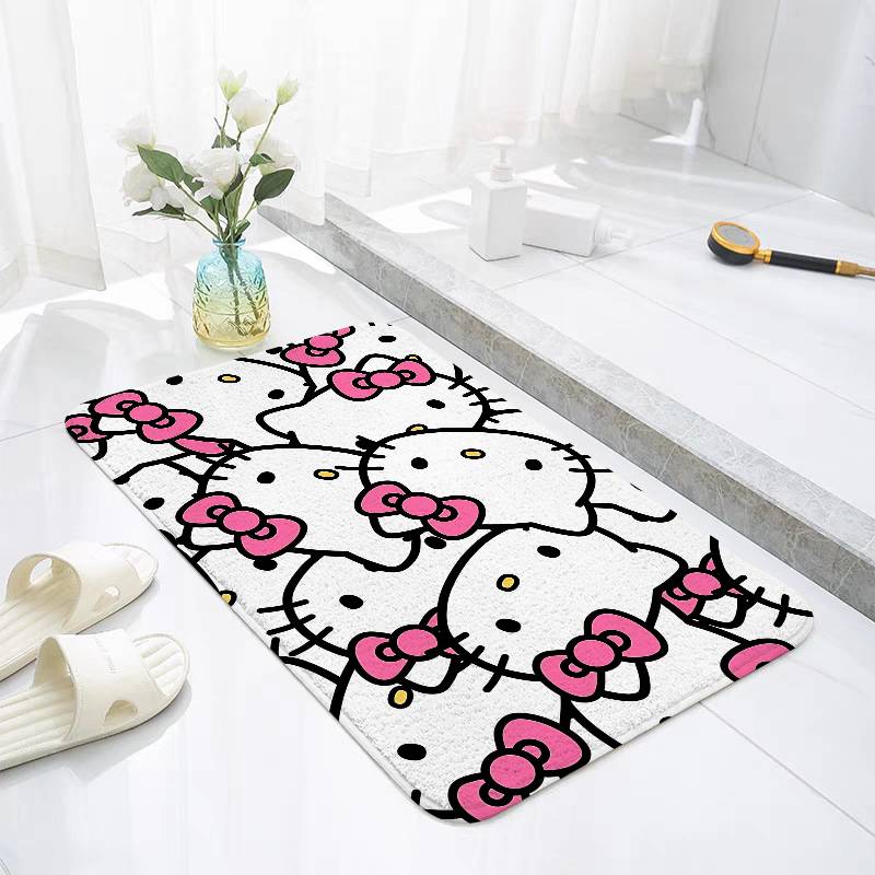 Cute H-hellos-k-kittys Floor Mats Home Laundry Rug Carpet For Living Room Decor Lounge Area Anti-slip Foot Mat Entrance Doormat