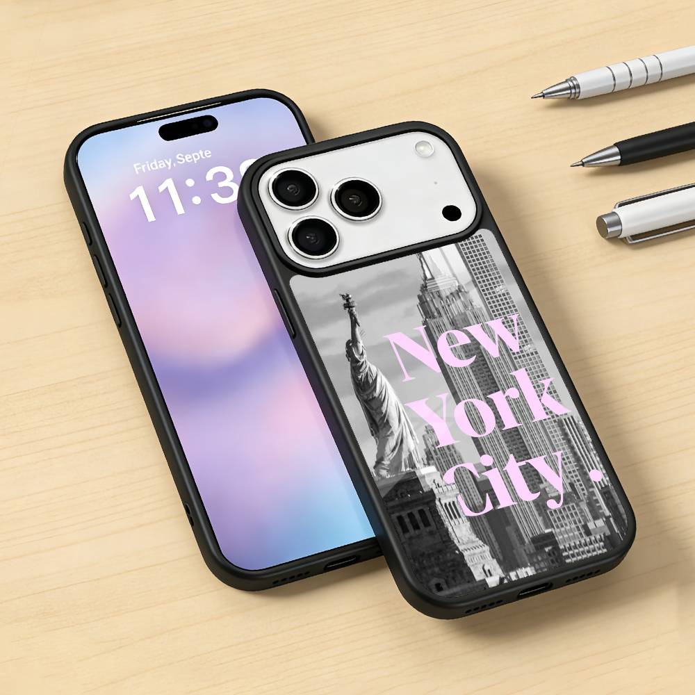 Lovely City N-New Y-York Phone Case For iPhone17,16,15,14,13,12,Pro,Max,Magnetic For Magsafe Wireless Charging iPhone16PROMAX