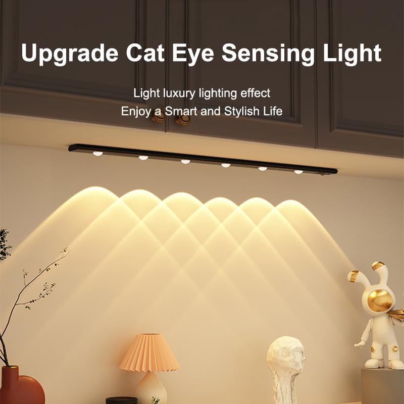 USB Rechargeable Magnetic Wall Motion Sensor Night Lamp Warodrobe Light Under Led Cabinet Lights
