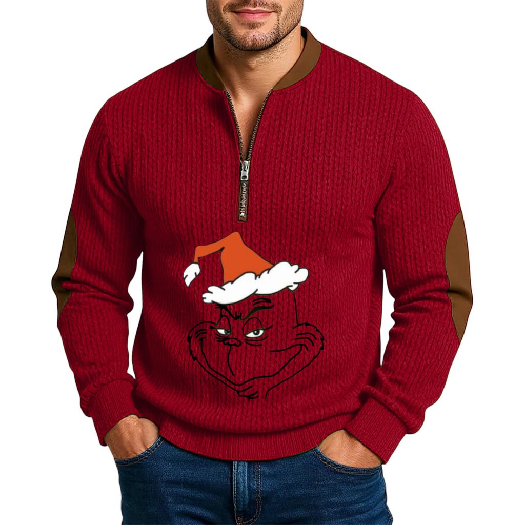 Men'S Outdoor Zipper Long Sleeved Sportswear Casual Sweatshirt