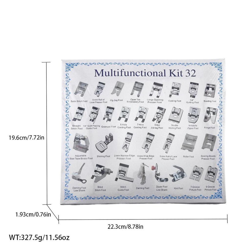 Deluxe Presser Foot Set: 32-62pcs Multifunctional Sewing Accessories for Home Machines