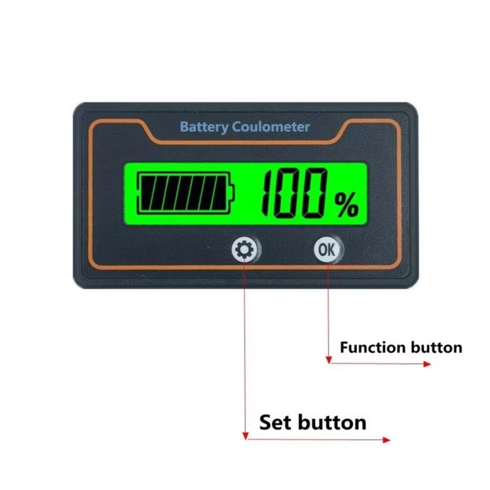 9-120V Battery Capacity Indicator Universal Li-ion Lead Acid Battery Monitor  Lithium Battery