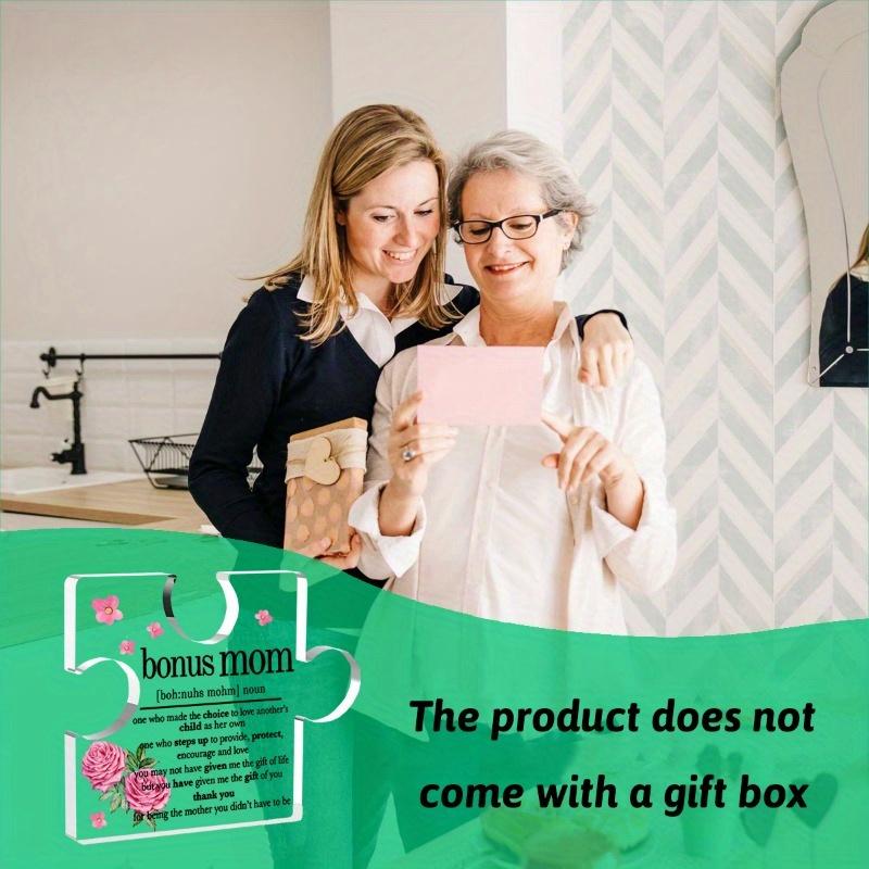 Bonus Mom Appreciation Plaque - Thank You Gift with Photography Utility