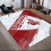 Liverpool Flannel Printed Carpet, Home Sofa Decoration for Living Room & Bedroom, Non‑Slip Play Flannel Floor Mat for Game Room